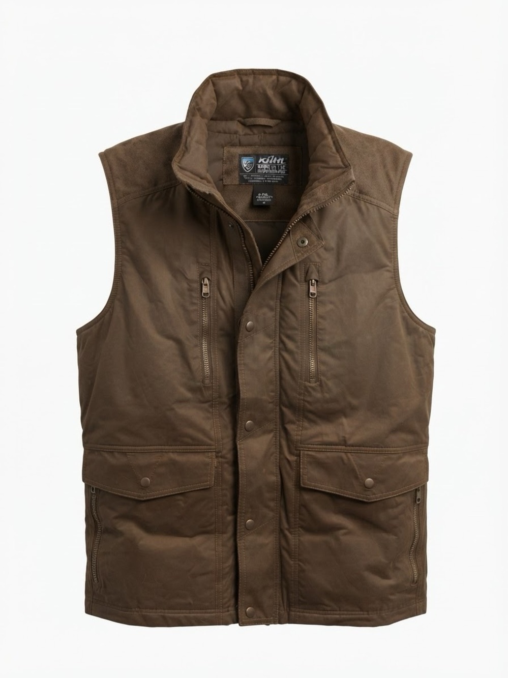 Kuhl Men's Olive Brown Utility Vest